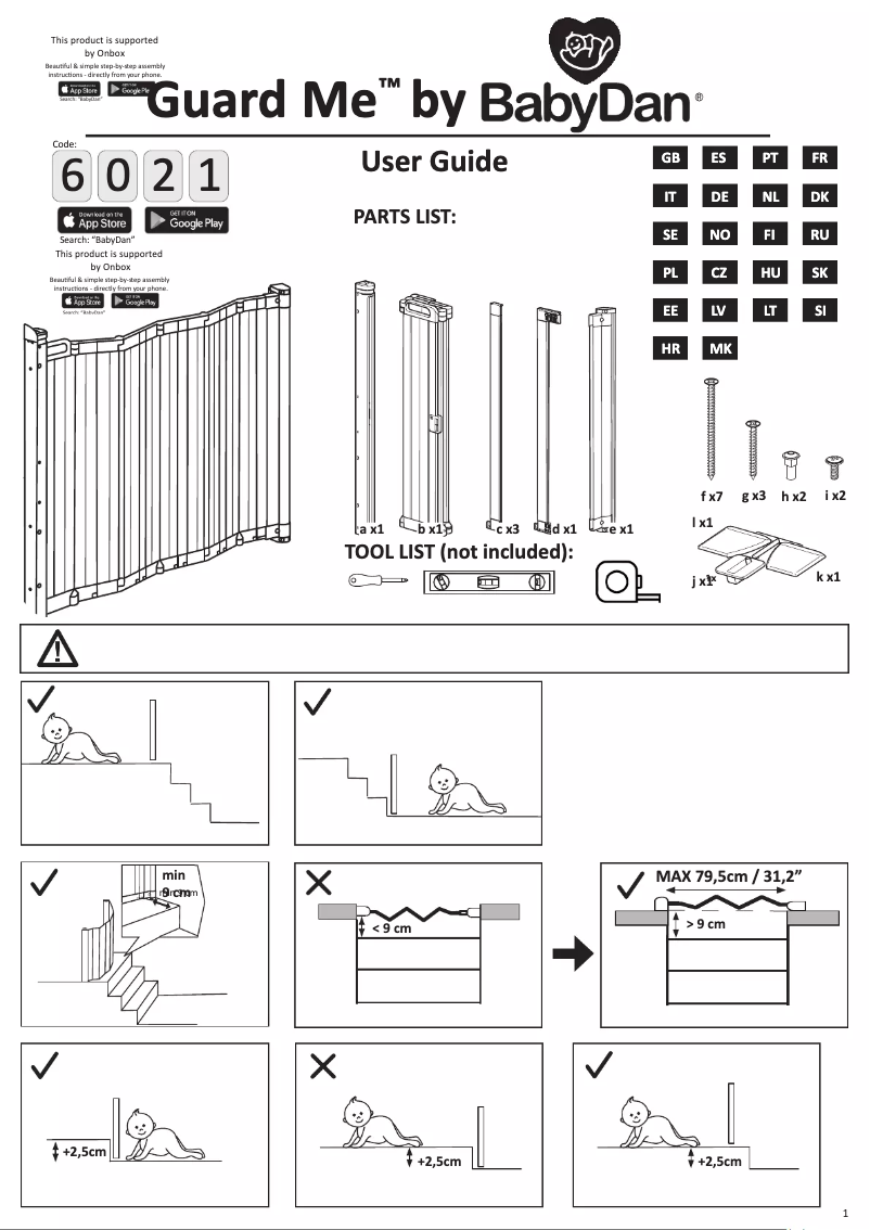 Image de la première page du manuel de l'appareil Guard Me