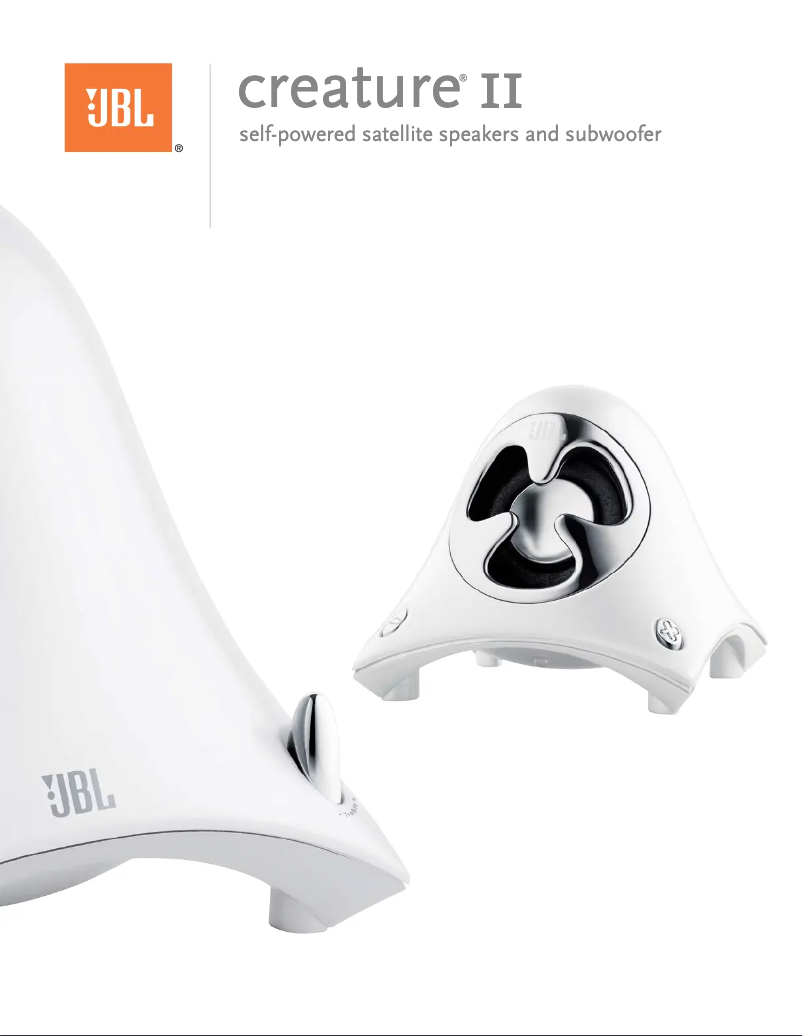 Page n°1 - Manuel utilisateur JBL CREATURE II