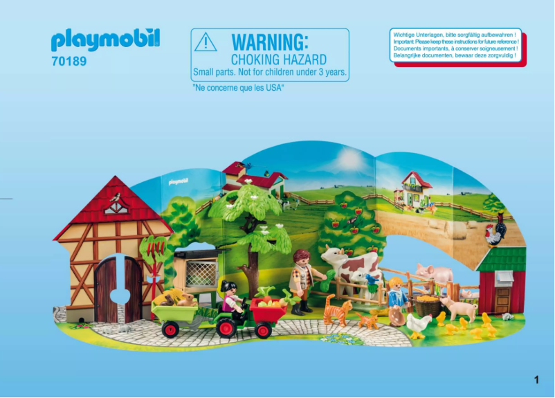Page n°1 - Manuel utilisateur Playmobil 70189
