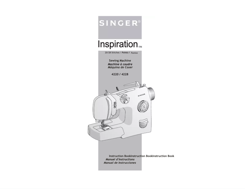 Page n°1 - Manuel utilisateur Singer 4228