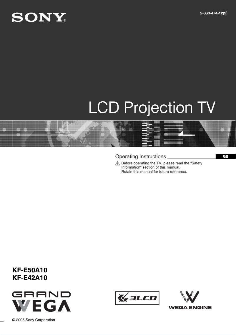 Image de la première page du manuel de l'appareil KF-E50A10