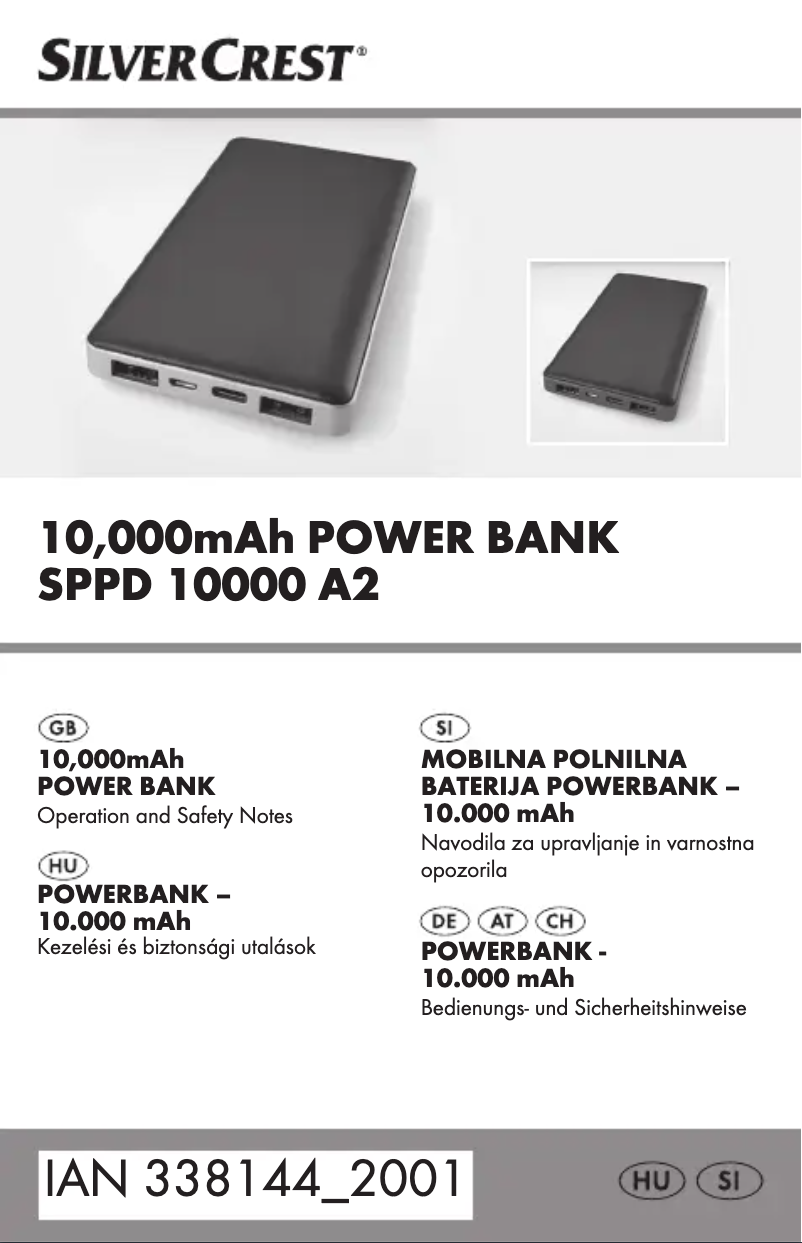 Page 1 de la notice Manuel utilisateur SilverCrest SPPD 10000 A2