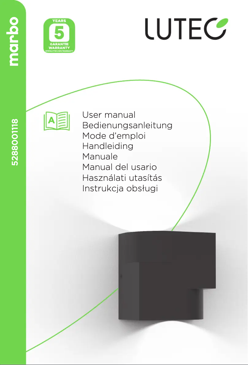 Page 1 de la notice Manuel utilisateur Lutec Marbo