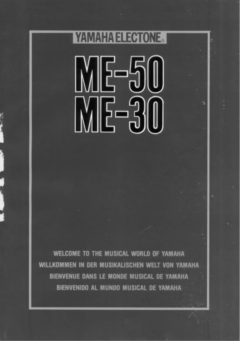 Image de la première page du manuel de l'appareil Electone ME-50