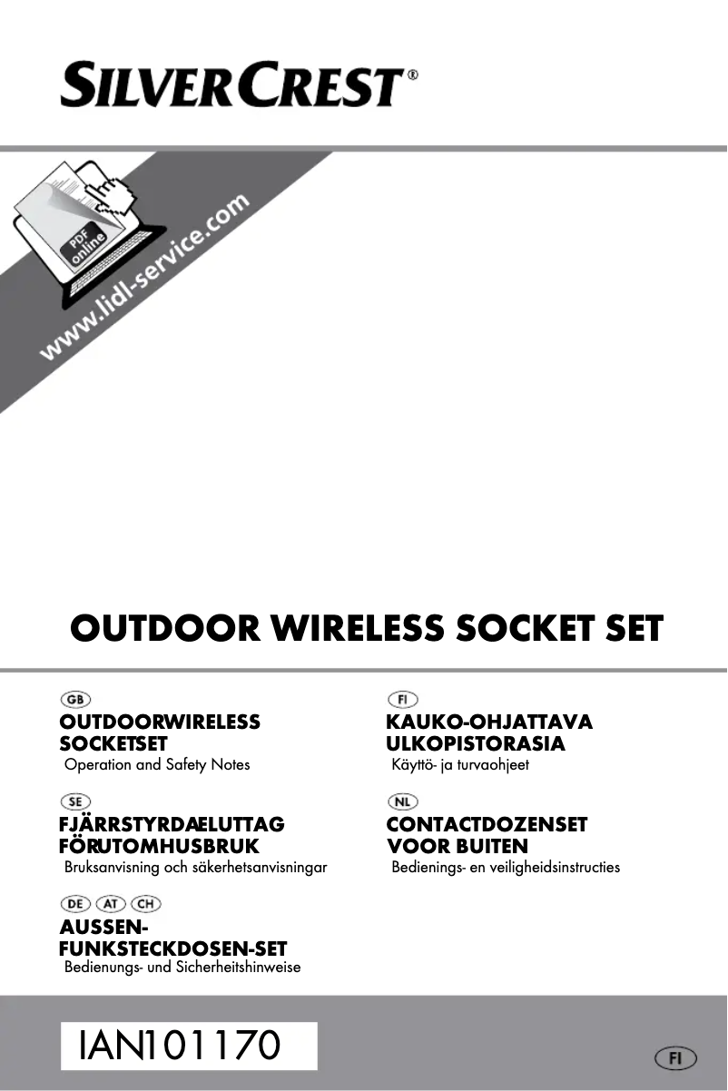 Page n°1 - Manuel utilisateur SilverCrest IAN 60494
