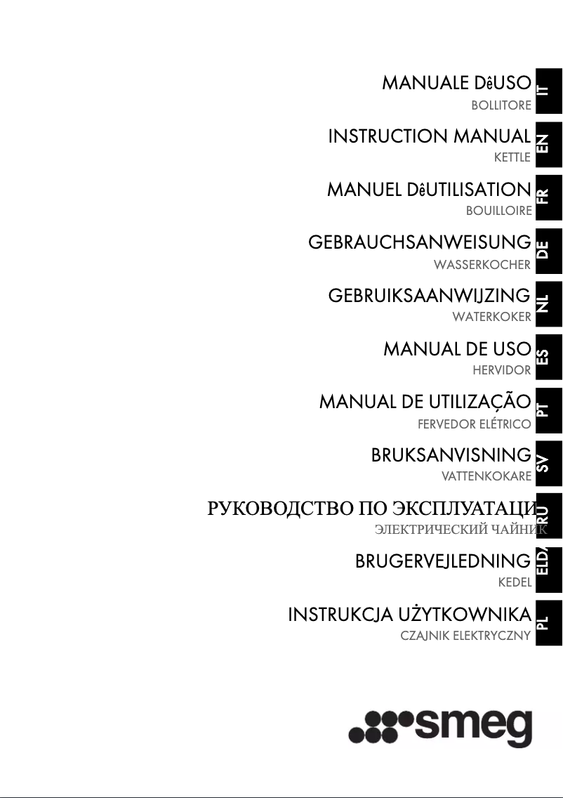 Page n°1 - Manuel utilisateur Smeg KLF01
