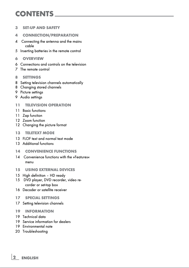 Image de la première page du manuel de l'appareil 32 GLX 4000