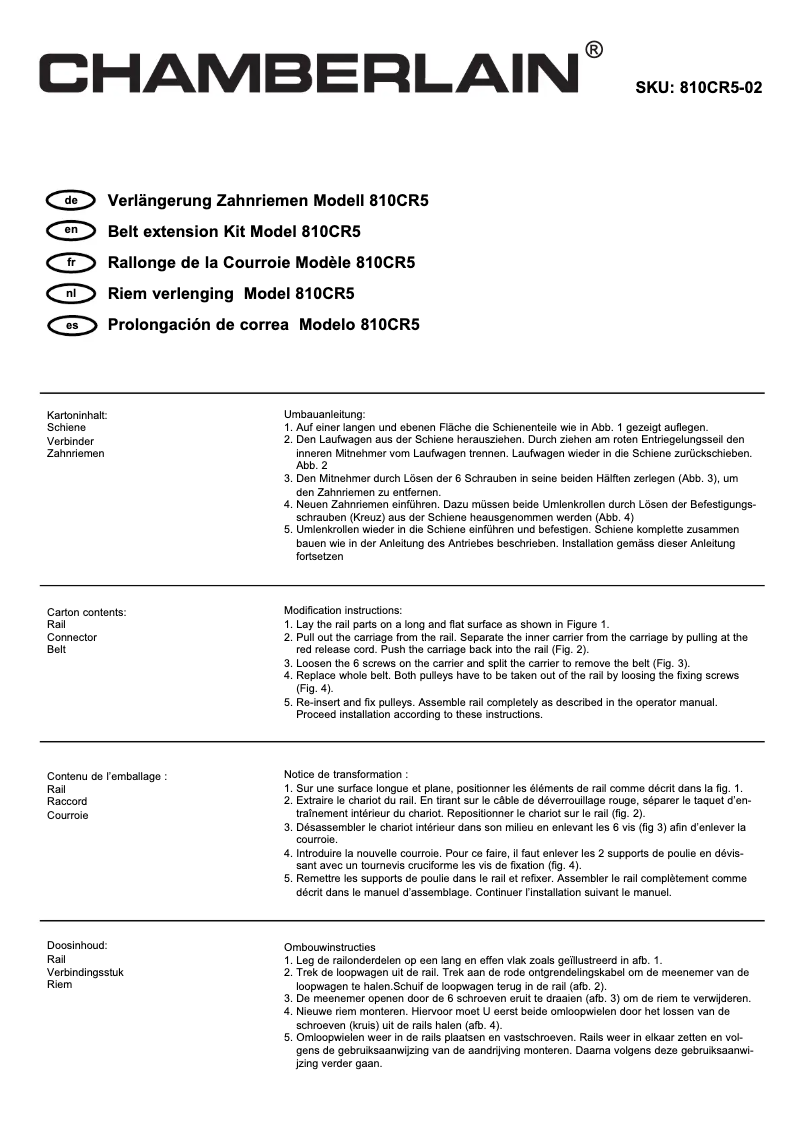 Image de la première page du manuel de l'appareil 810CR5
