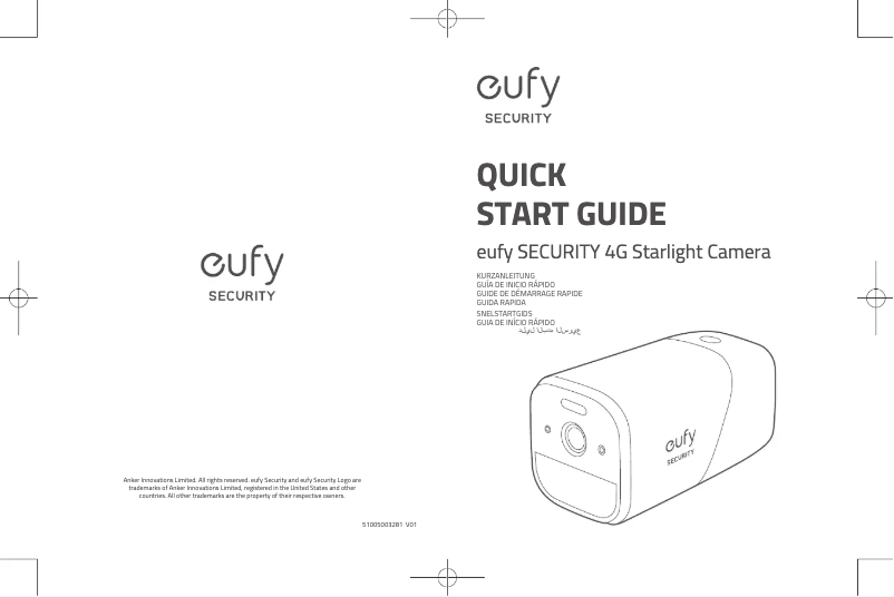 Page n°1 - Manuel utilisateur Eufy 4G Starlight Camera