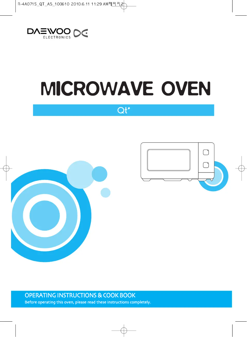 Page n°1 - Manuel utilisateur Daewoo QT1