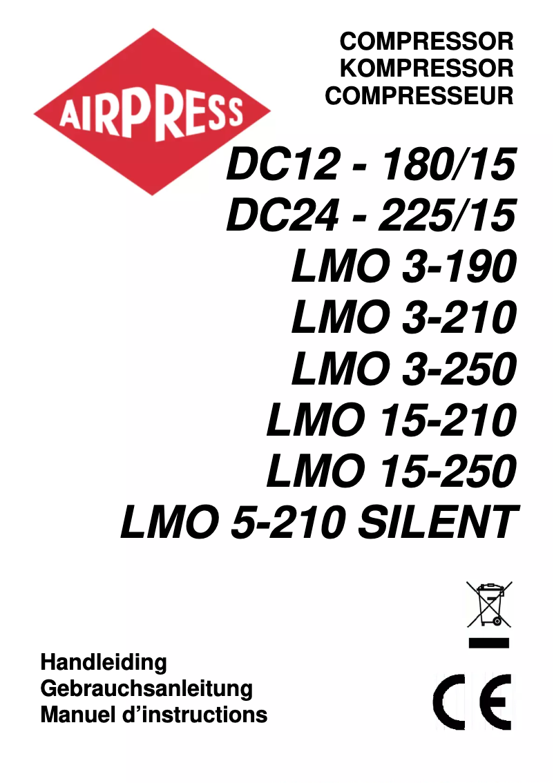 Página 1 del manual Manual de usuario Airpress LMO 3-210