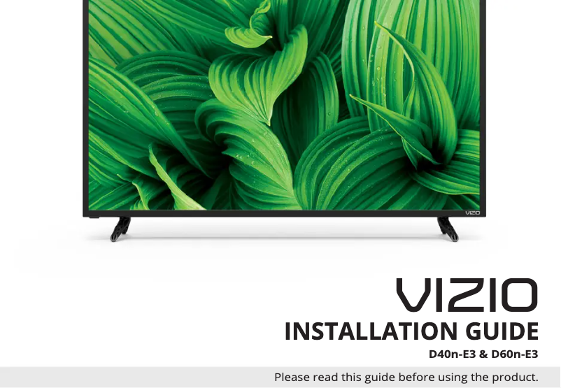 Page 1 de la notice Manuel utilisateur VIZIO D60n-E3