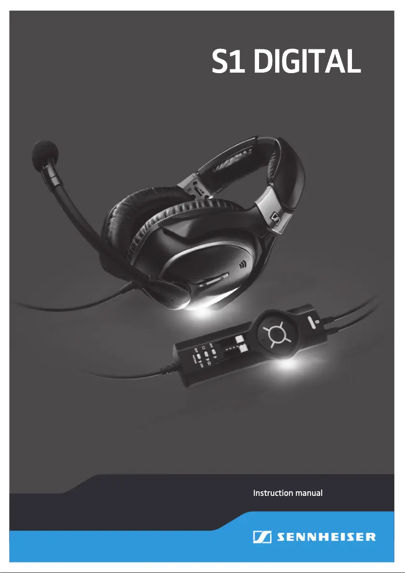 Page 1 de la notice Manuel utilisateur Sennheiser S1 Digital