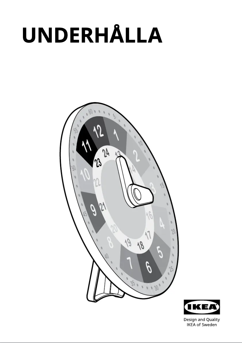 Page 1 de la notice Manuel utilisateur Ikea UNDERHÅLLA 805.066.80