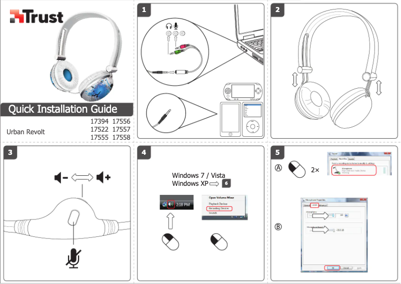 Page 1 de la notice Manuel utilisateur Trust Urban Revolt