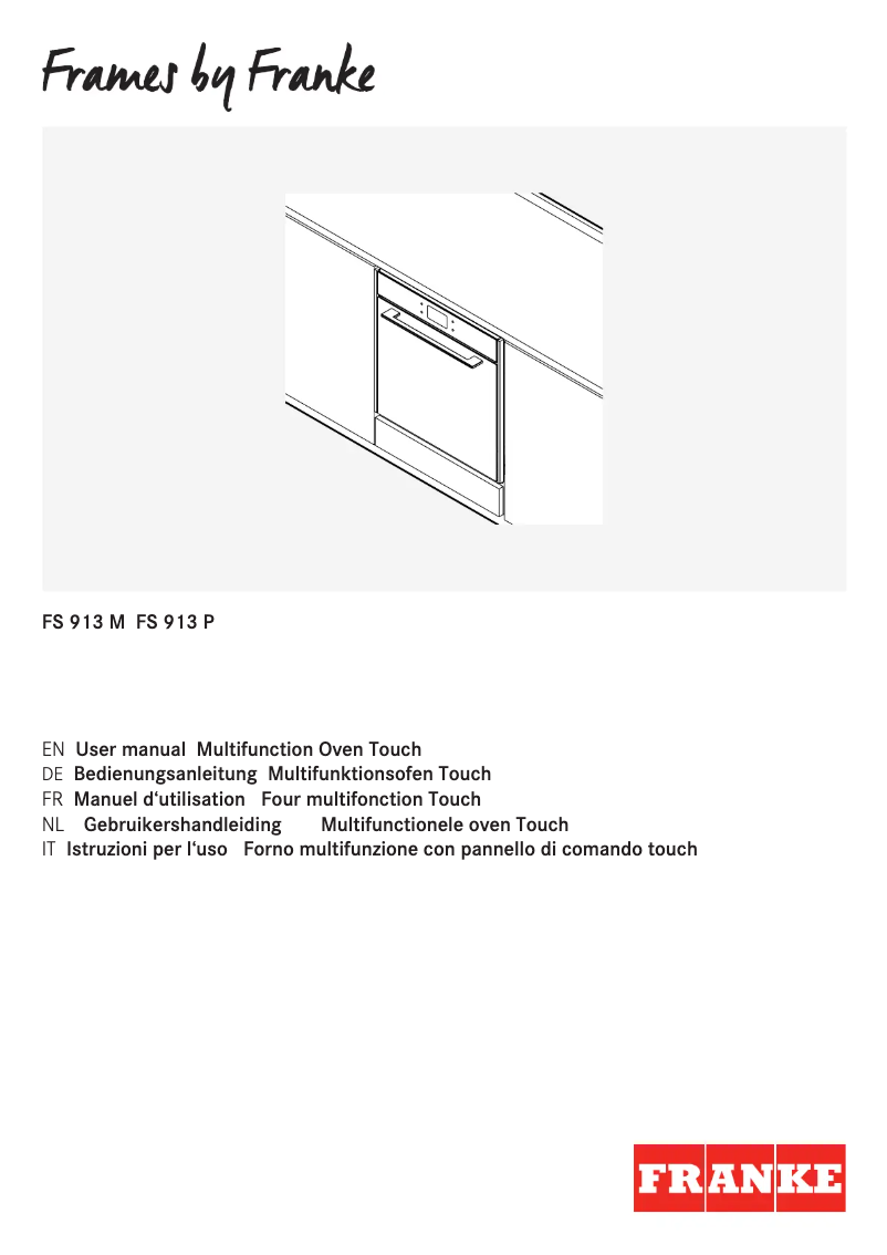 Page 1 de la notice Manuel utilisateur Franke FS 913 P