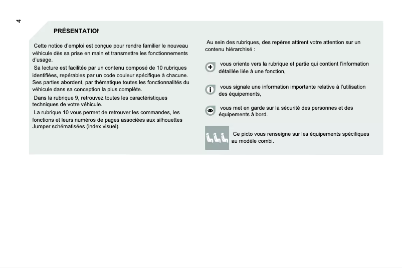 Image de la première page du manuel de l'appareil Jumper (2008)