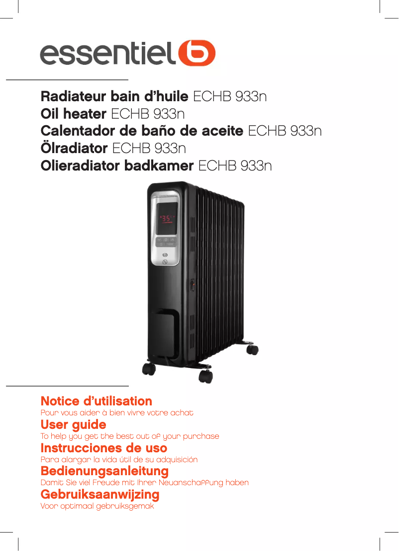 Page 1 de la notice Manuel utilisateur Essentiel B ECHB 933n