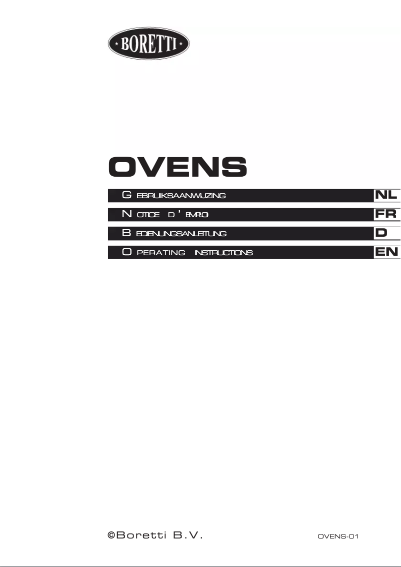 Page 1 de la notice Manuel utilisateur Boretti MSA-90 IX