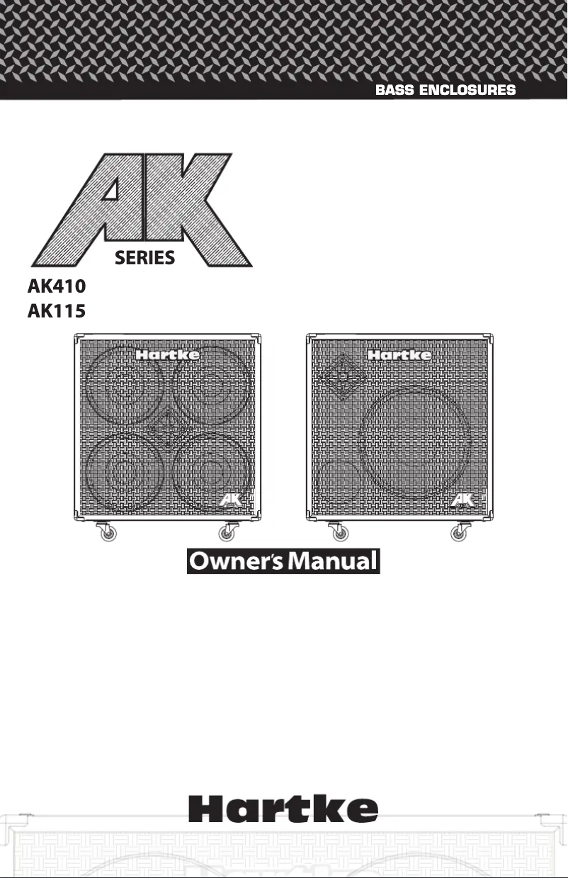 Page n°1 - Manuel utilisateur Hartke AK410