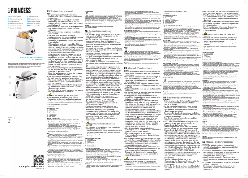 Image de la première page du manuel de l'appareil Croque Monsieur 142329