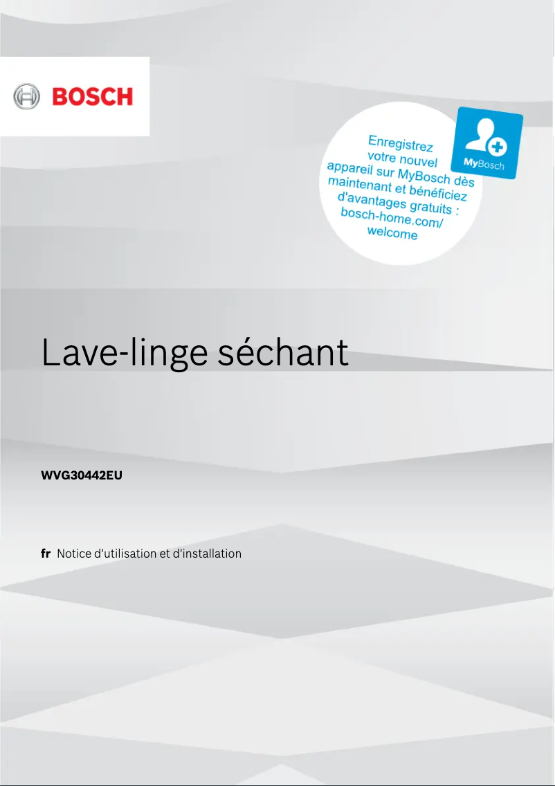 Image de la première page du manuel de l'appareil WVG30442EU