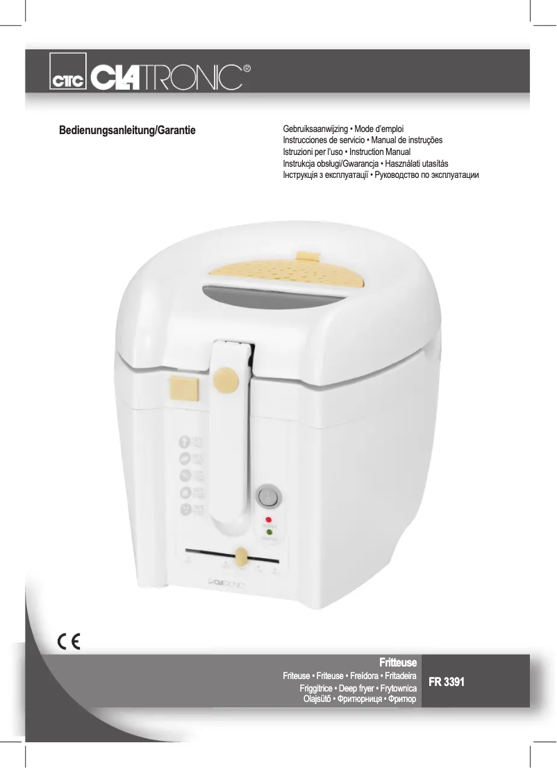 Page 1 de la notice Manuel utilisateur Clatronic FR 3391