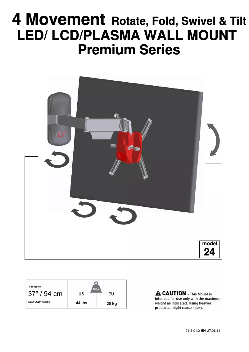 Page n°1 - Manuel utilisateur Barkan 24B