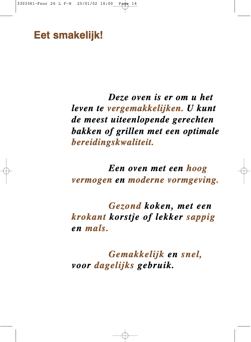 Page n°1 - Manuel utilisateur Tefal Cleantech 5221