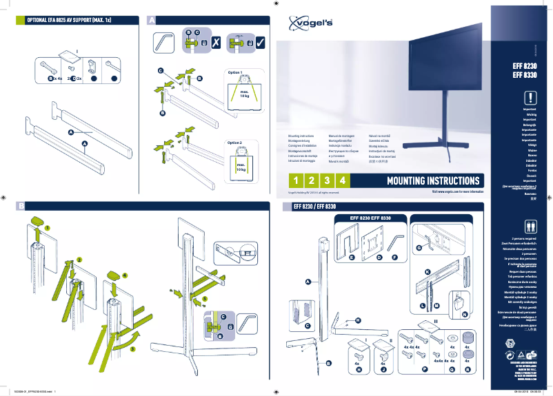 Image de la première page du manuel de l'appareil EFF 8230