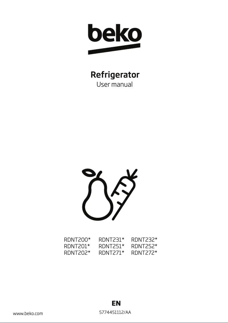 Image de la première page du manuel de l'appareil RDNT251I50S KE