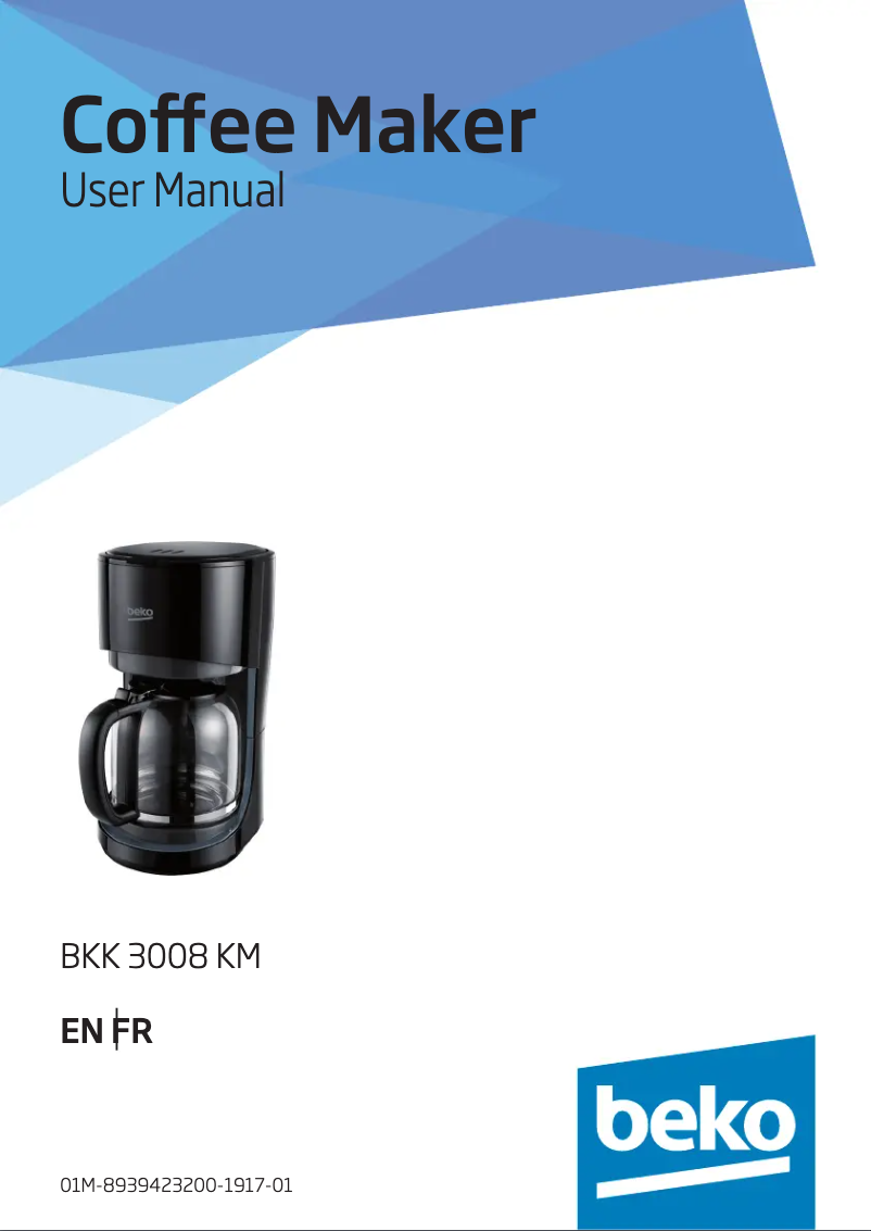 Page 1 de la notice Manuel utilisateur Beko BKK 3008 KM