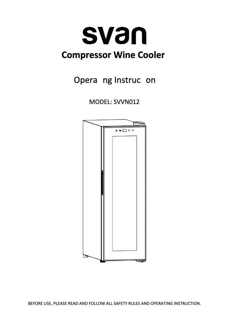 Imagen de la primera página del manual del dispositivo SVVN012