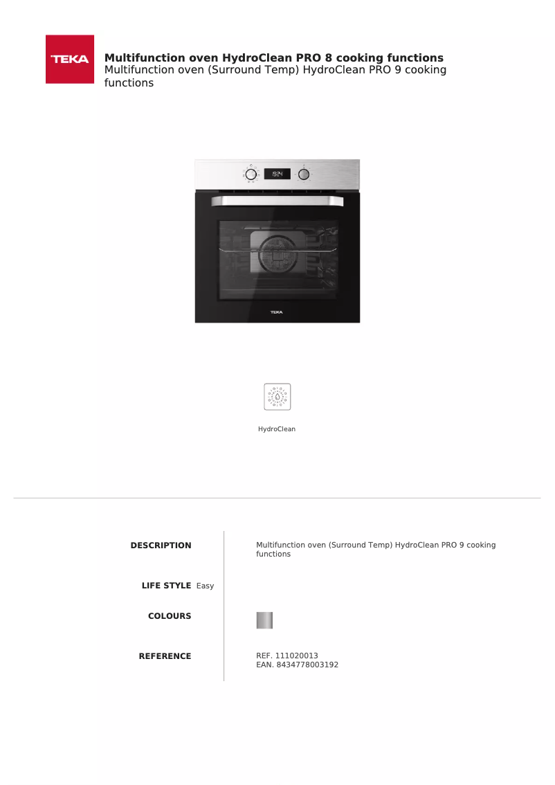 Image de la première page du manuel de l'appareil HydroClean Pro