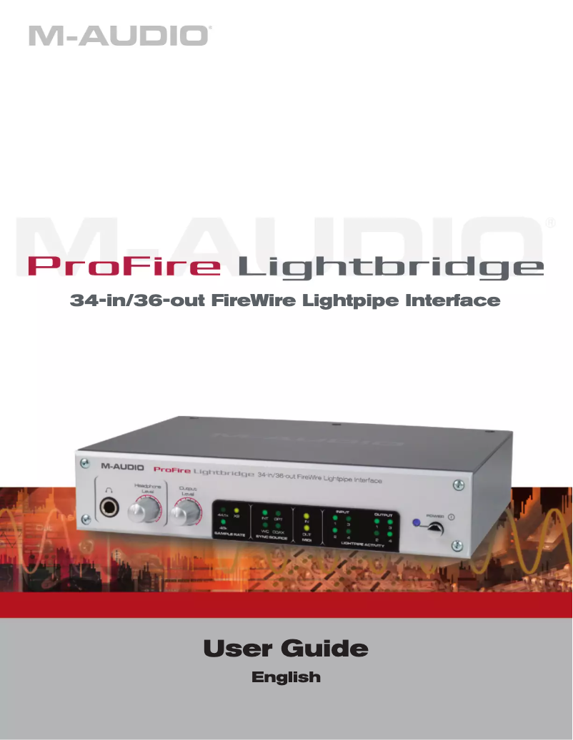 Page 1 de la notice Manuel utilisateur Pinnacle ProFire Lightbridge