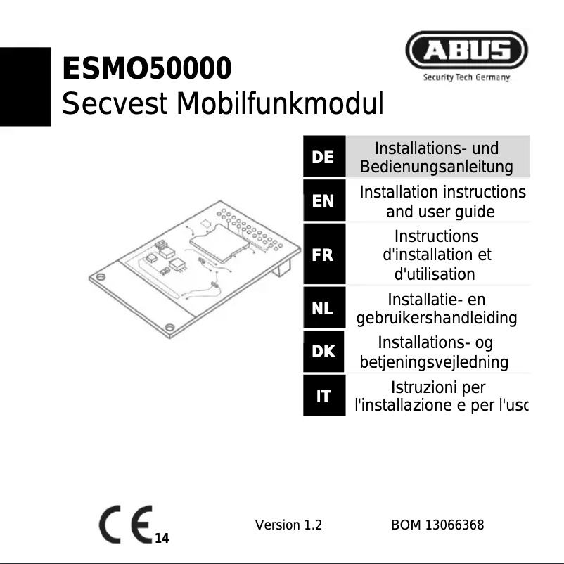Page n°1 - Mode d'emploi Abus ESMO50000