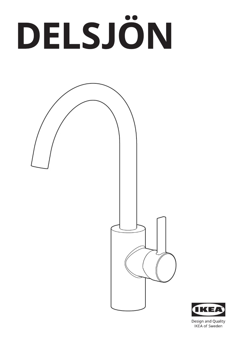 Page 1 de la notice Manuel utilisateur Ikea DELSJÖN 605.073.79