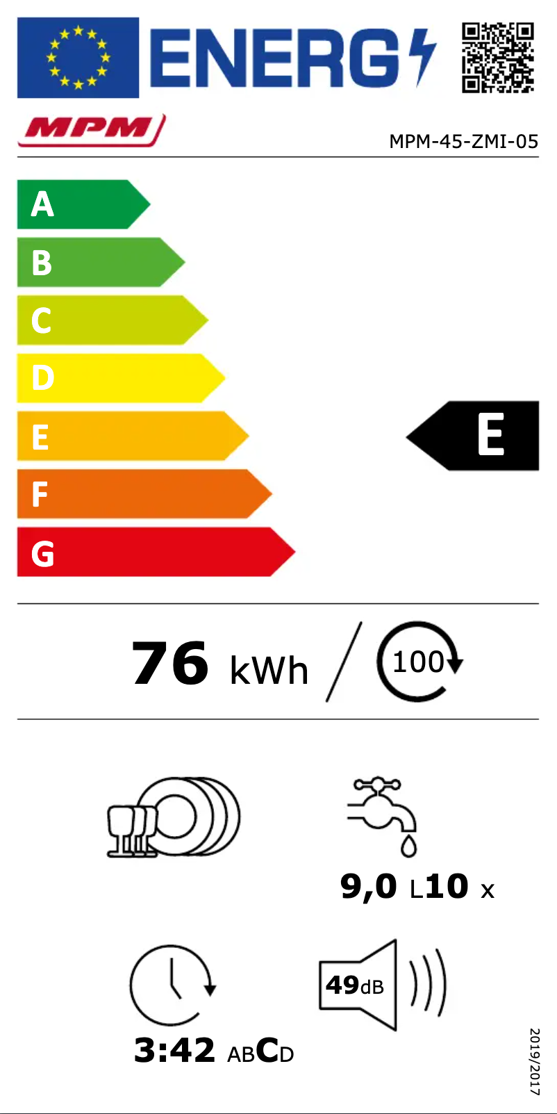 Page n°1 - Label énergétique MPM MPM-45-ZMI-05