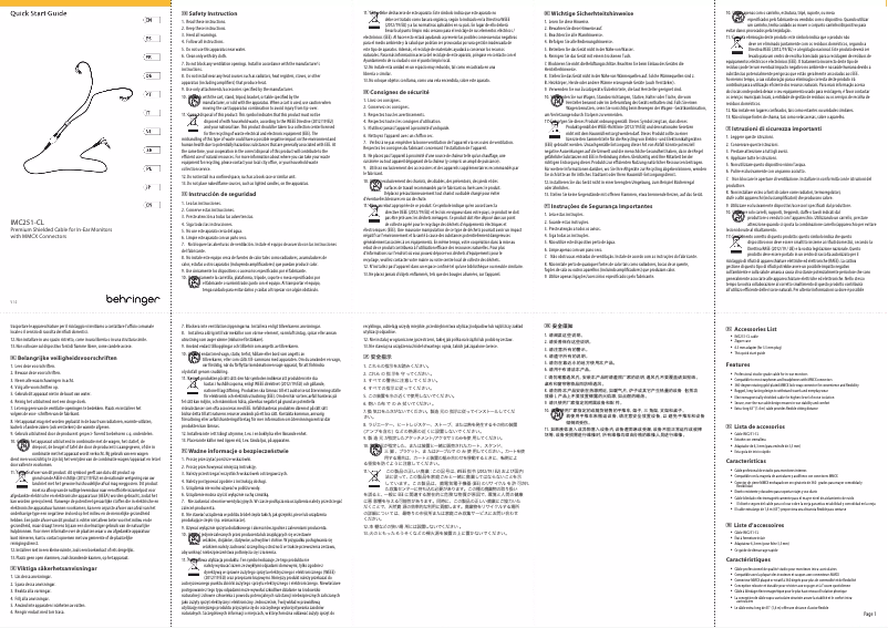 Image de la première page du manuel de l'appareil IMC251-CL