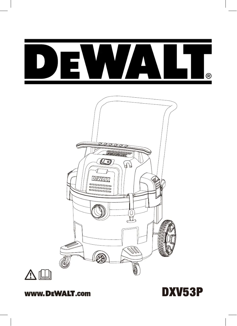 Page n°1 - Manuel utilisateur DeWalt DXV53P