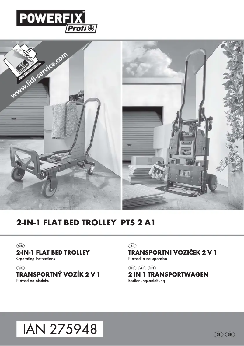 Page 1 de la notice Manuel utilisateur Powerfix PTS 2 A1