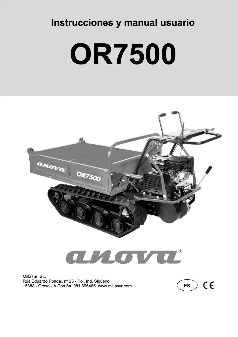 Página 1 del manual Manual de usuario Anova OR7500