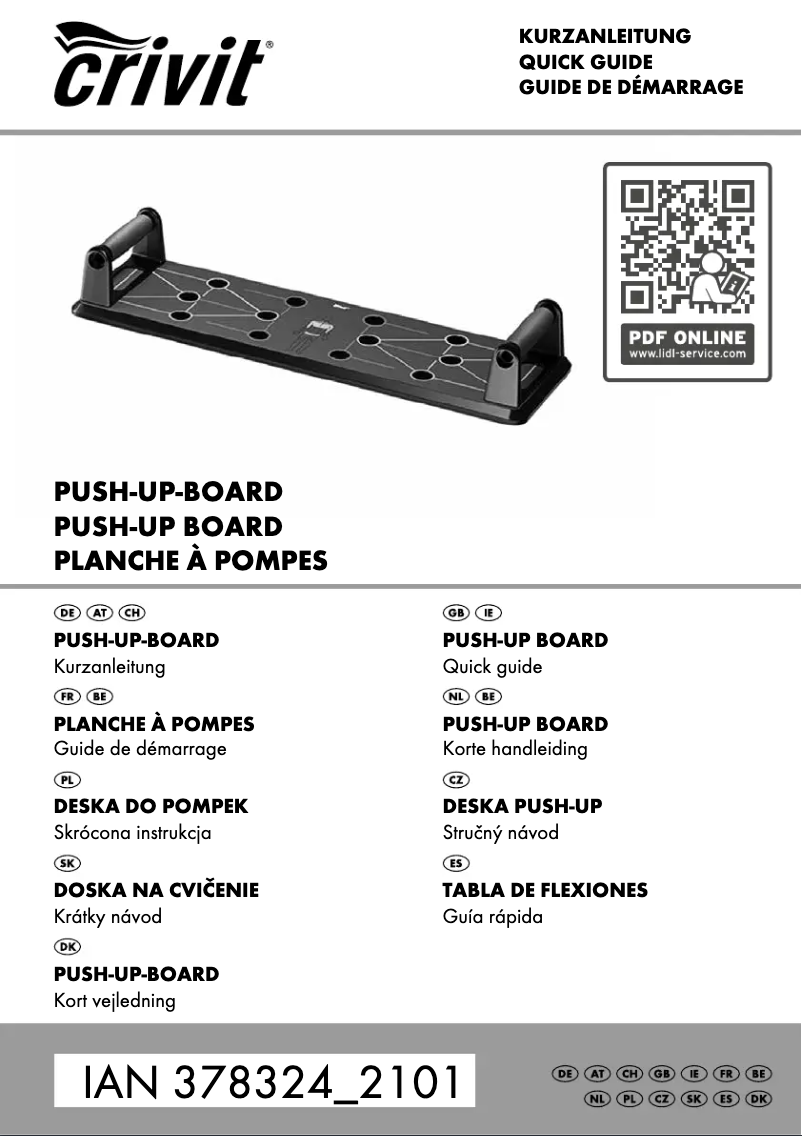 Image de la première page du manuel de l'appareil IAN 378324