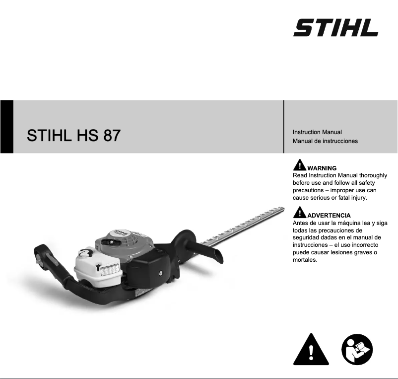 Image de la première page du manuel de l'appareil HS 87