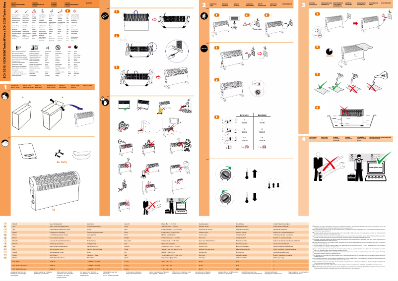 Page n°1 - Manuel utilisateur Qlima ECH 3020 Turbo
