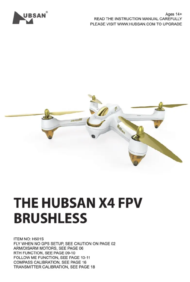 Page n°1 - Manuel utilisateur Hubsan X4 FPV Brushless