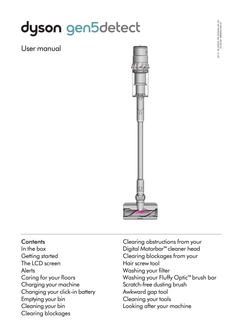 Page n°1 - Manuel utilisateur Dyson Gen5 Detect