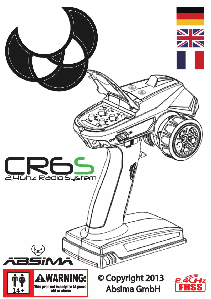 Page 1 de la notice Manuel utilisateur Absima CR6S