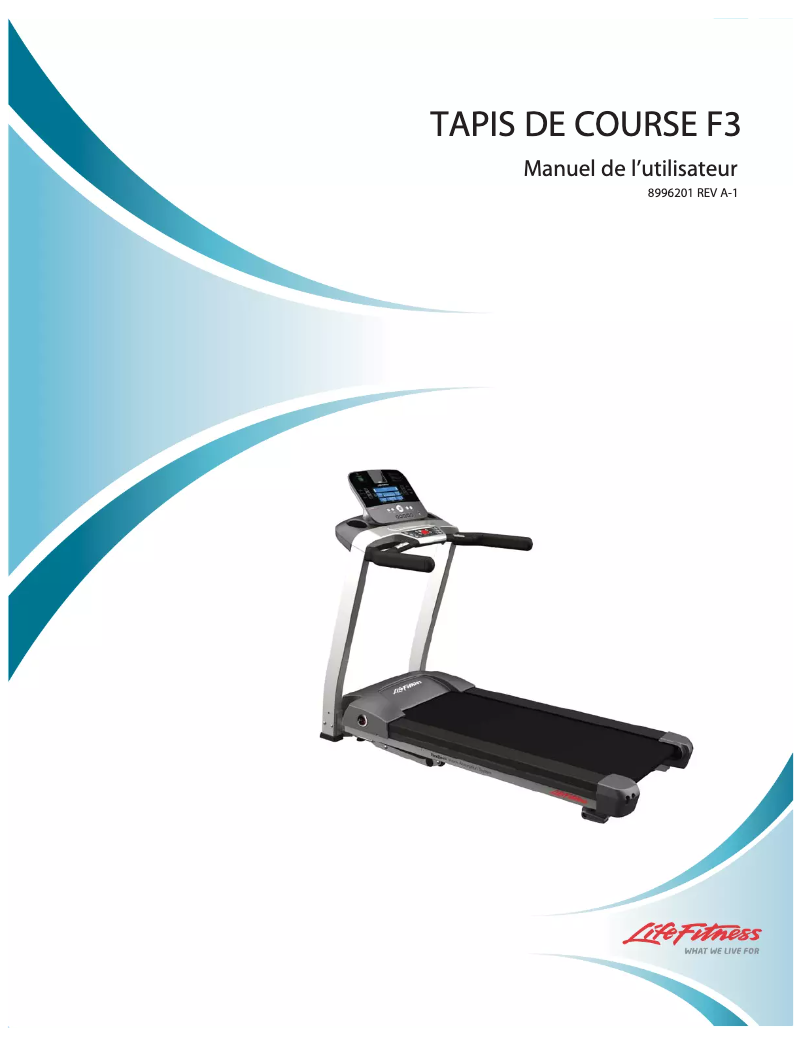 Image de la première page du manuel de l'appareil F3 Go