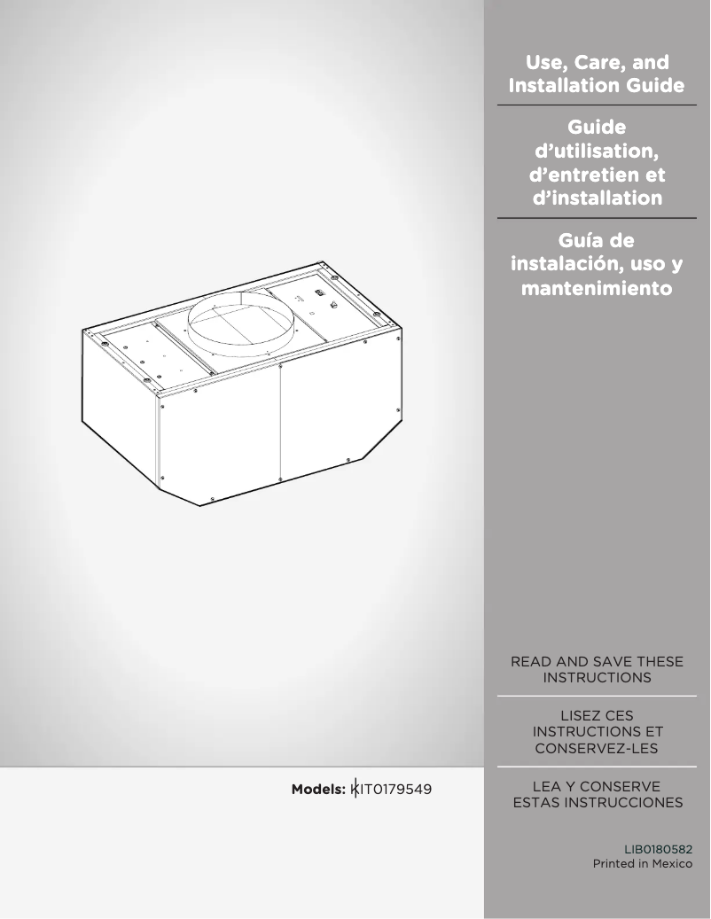 Page 1 de la notice Guide d'installation Elica Arezzo EAR146S4